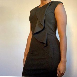 DKNY Black  Ruffle Dress